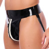 XRUB Latex Jockstrap en latex Xrub avec Zip Noir-Blanc
